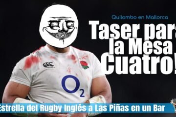 Billy Vunipola a las piñas en bar de mallorca