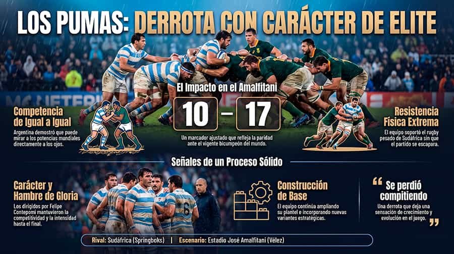 Pumas vs Sudáfrica: repetición completa del partido