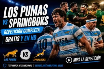 Pumas vs Sudáfrica repetición completa del partido